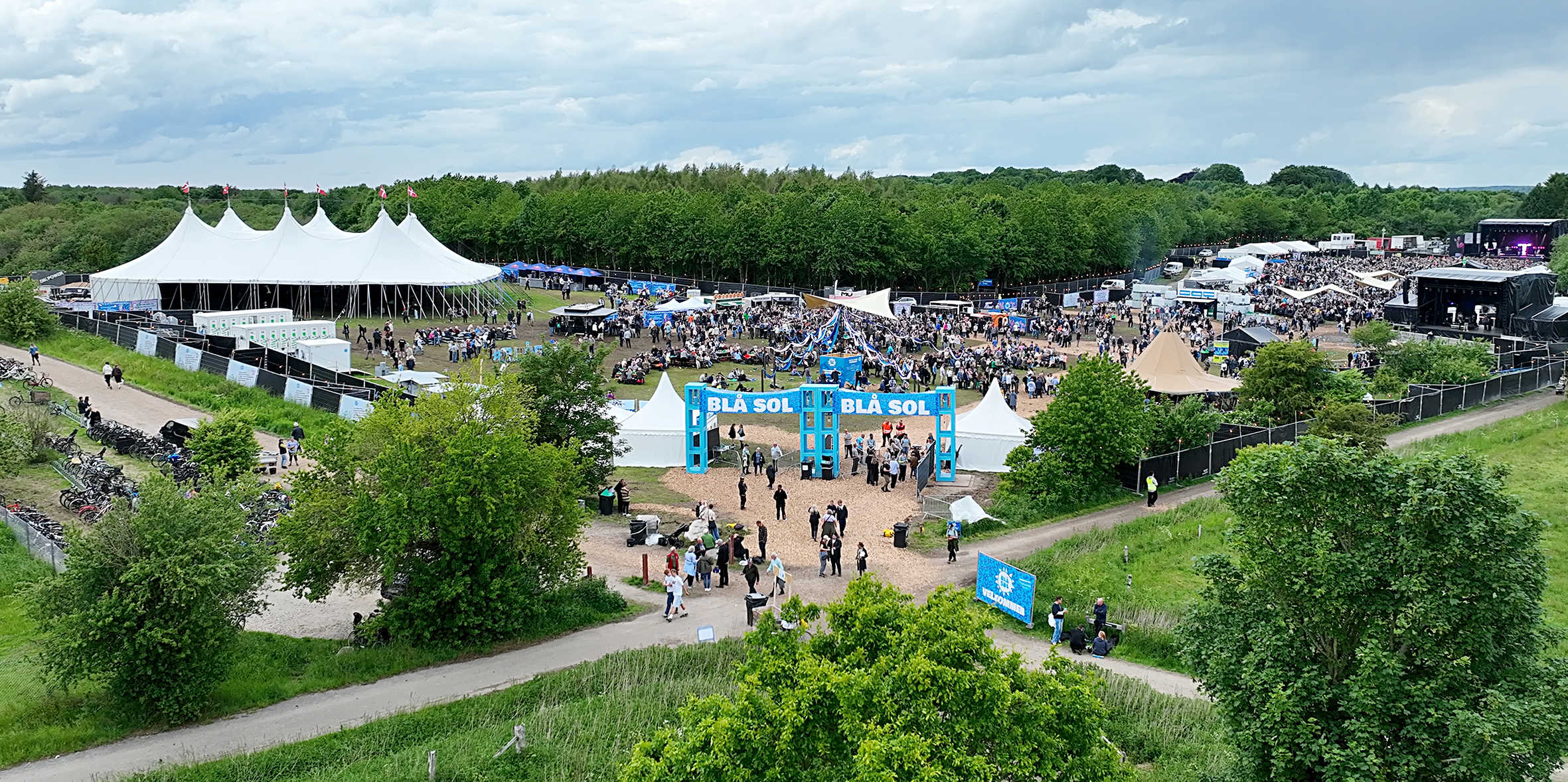 BLÅ SOL - foto af plads på Nordre Fælled